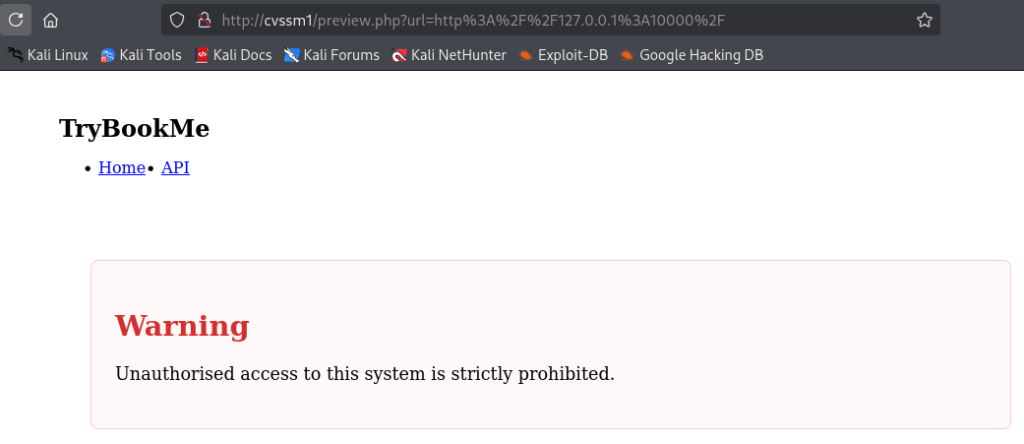Web service on the port 10000
