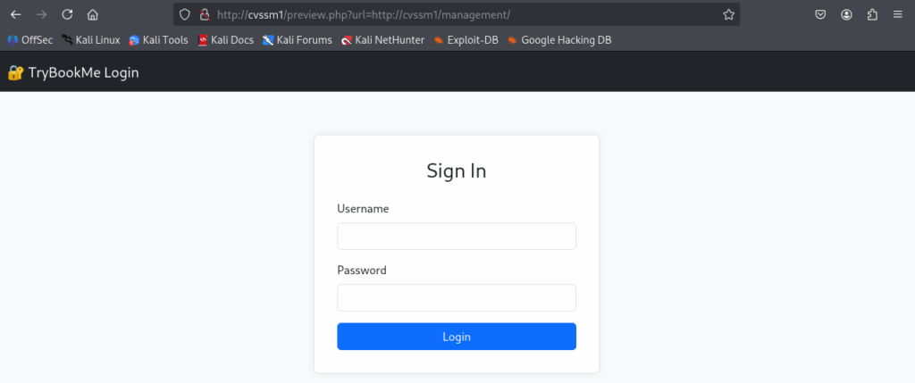 Successful SSRF exploitation to access the /management directory