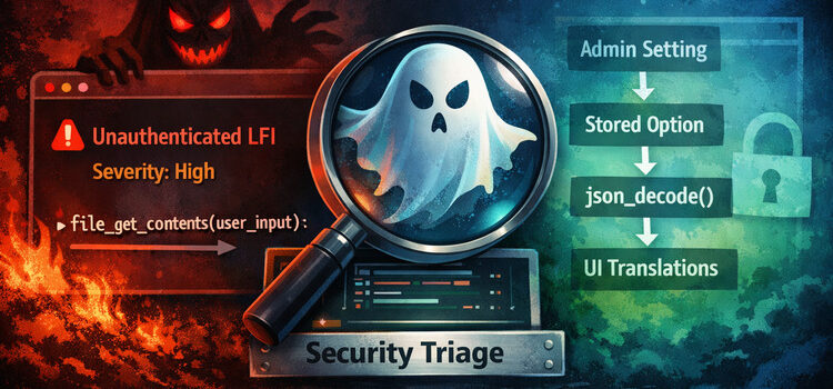 When “Unauthenticated LFI” Isn’t: The Hidden Cost of Vulnerability Feeds