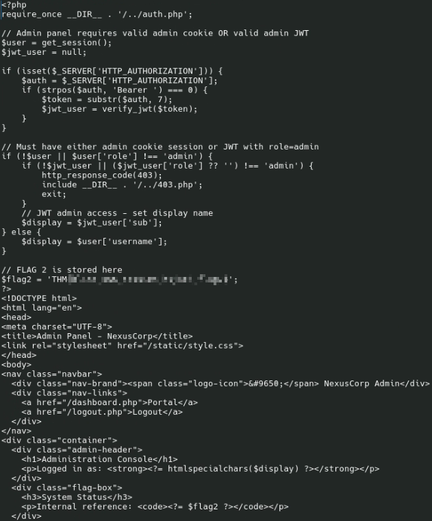 admin.php source code