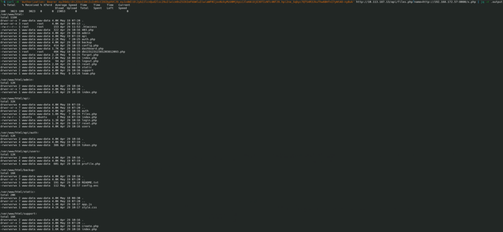 All files under /var/www/html